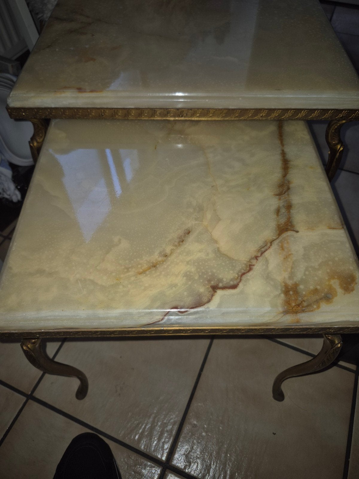 2 tables marbre, Enlèvement