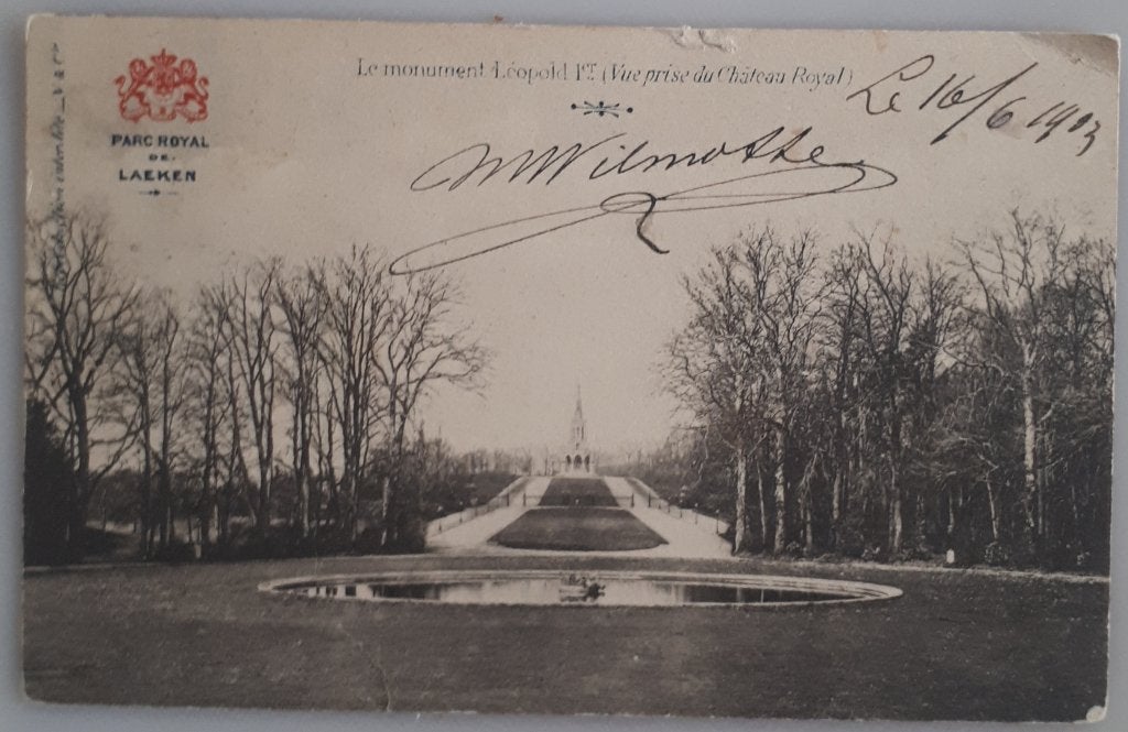 BRUSSEL : Zeer Oude postkaart 1903 PARC ROYALE LAKEN Ref B13, Ophalen of Verzenden, Voor 1920, Gelopen, Brussel (Gewest)
