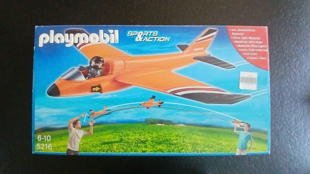 Playmobil Zweefvlieger 5216, Ophalen of Verzenden, Zo goed als nieuw, Complete set
