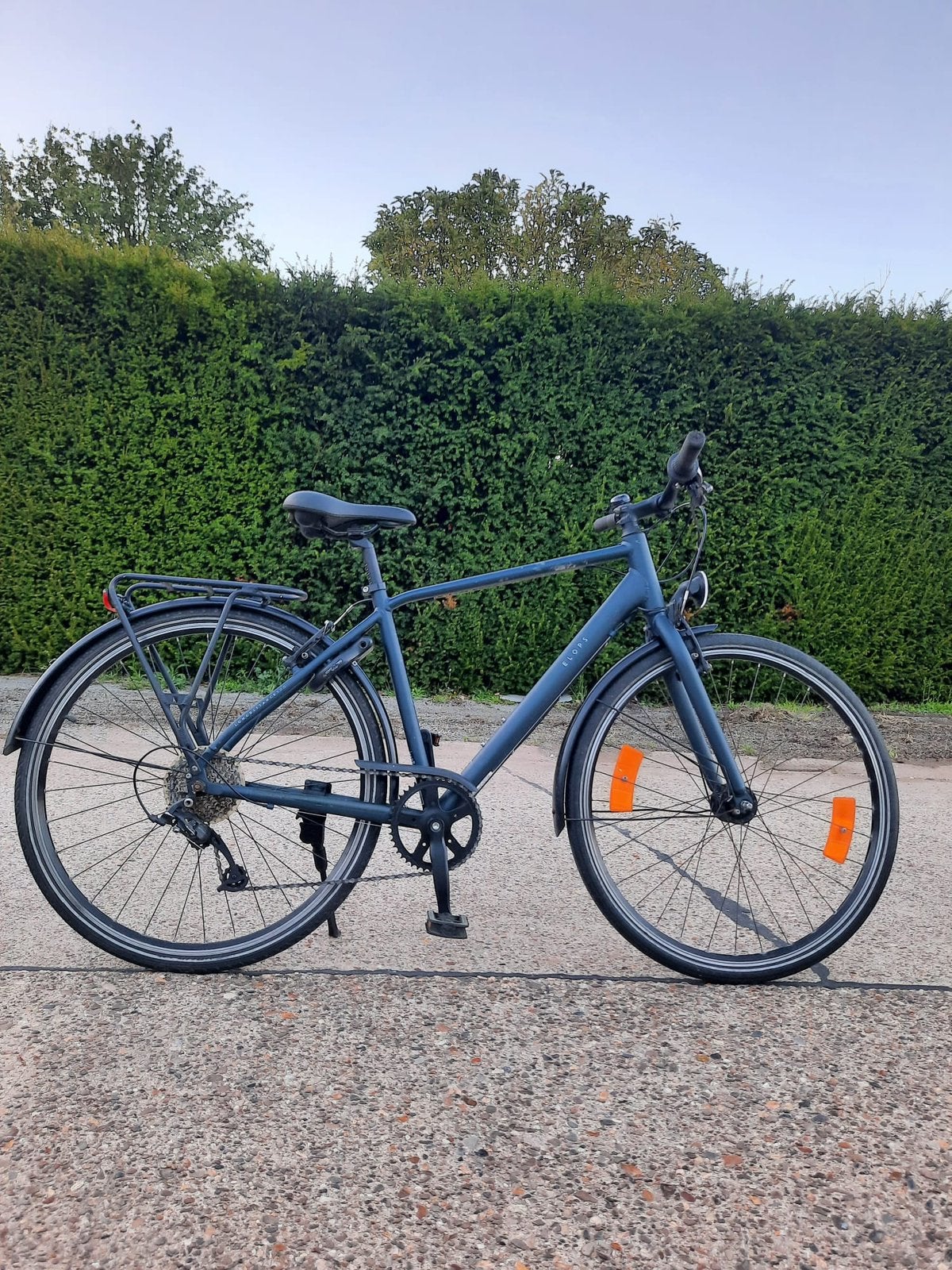 Herenfiets Elops 7 versnellingen RIJKLAAR, Fietsen en Brommers, Ophalen, Zo goed als nieuw