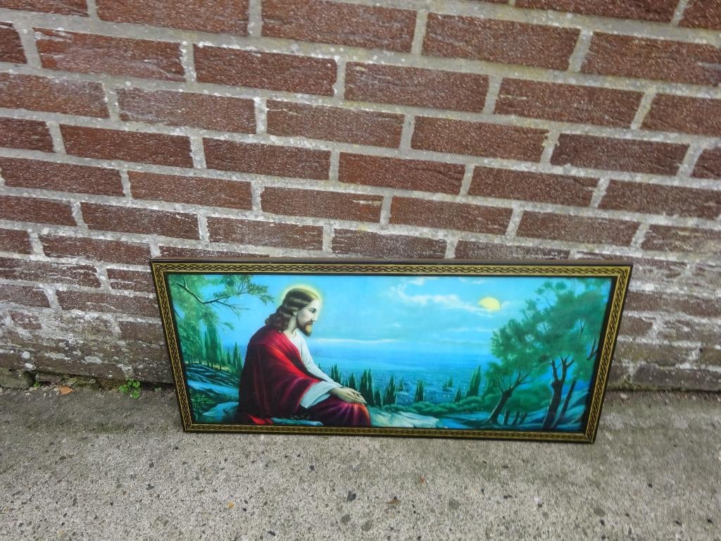 Vintage jezus kader, Antiek en Kunst, Ophalen