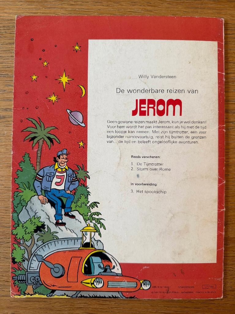 De wonderbare reizen van Jerom - Storm over Rome (1982), Enlèvement ou Envoi, Willy Vandersteen, Une BD, Utilisé