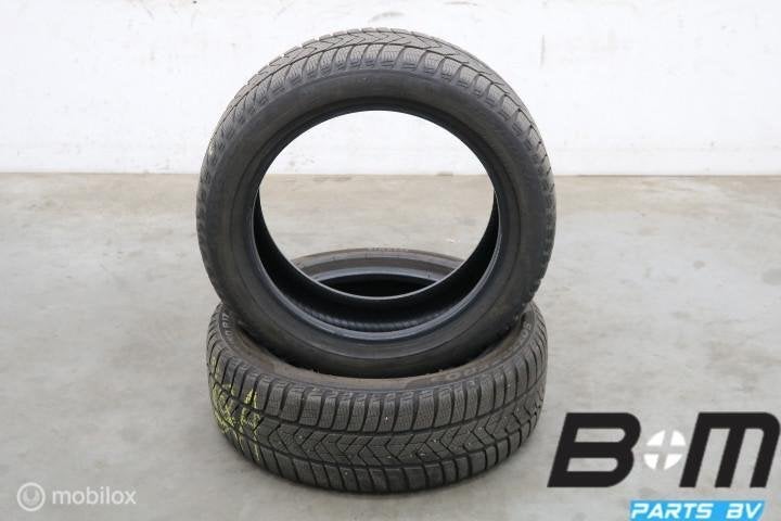 2 x 2055017 93H Pirelli Sottozero 3 AO1 6mm 205 50 17, Auto-onderdelen, Banden en Velgen, Gebruikt, 17 inch, Band(en), Personenwagen