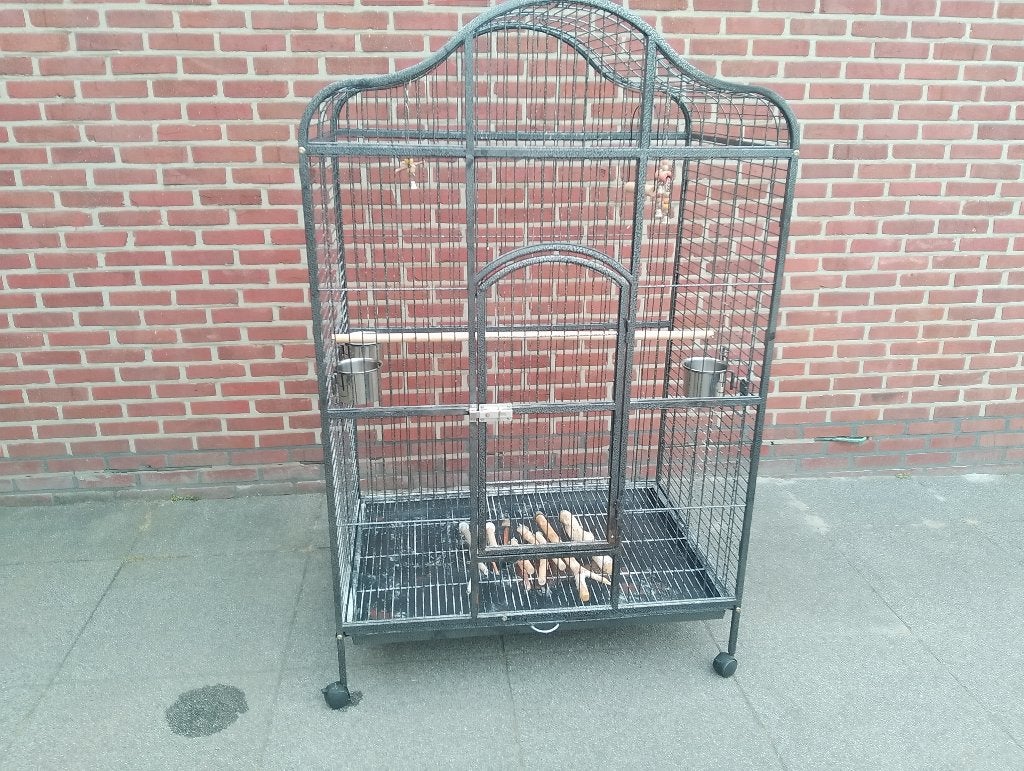 Grote vogelkooi, Animaux & Accessoires, Oiseaux | Cages & Volières, Enlèvement, Utilisé, Métal, Cage à oiseaux