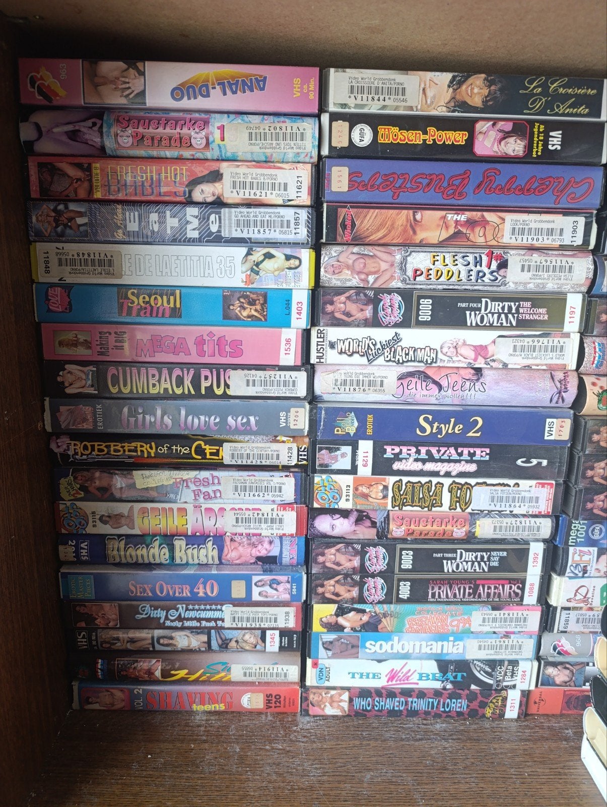350 ex rental VHS adult XXX, Cd's en Dvd's, Ophalen of Verzenden