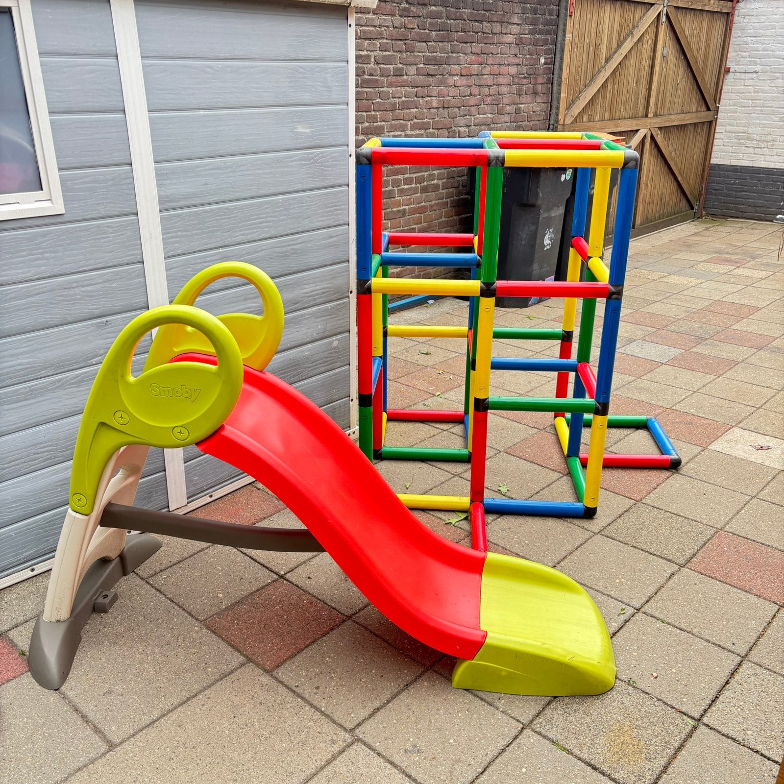 Glijbaan klimrek tafel met stoel, Ophalen, Zo goed als nieuw, Glijbaan