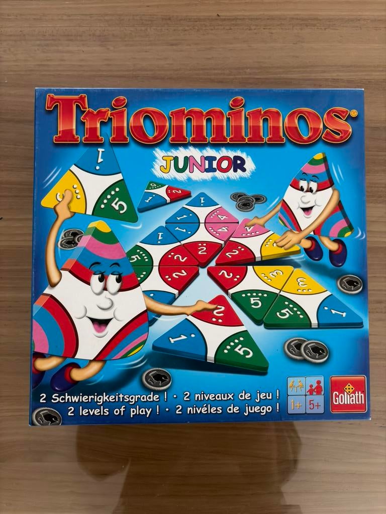 Triominos Junior (Goliath, 2 tot 4 spelers), Trois ou quatre joueurs, Enlèvement, Comme neuf