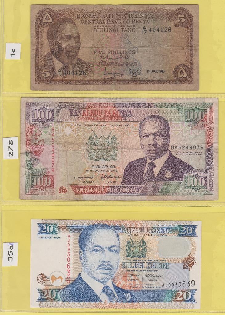 KENIA - LOT BILJETTEN (4 stuks), Timbres & Monnaies, Enlèvement ou Envoi, Autres pays, Série
