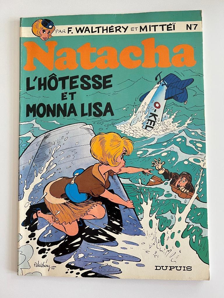 BD Natacha L'hôtesse et Monna Lisa, Enlèvement ou Envoi, Une BD, Utilisé, F. Walthéry