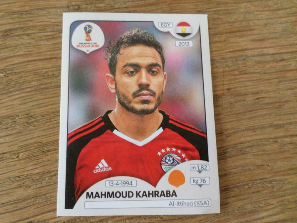 Mahmoud KAHRABA (Egypte) Panini WK 2018 Rusland nº72., Ophalen of Verzenden, Zo goed als nieuw, Sport