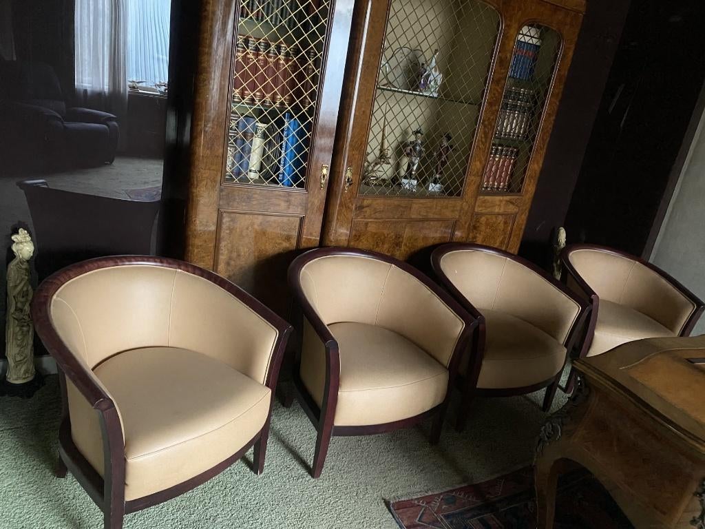 volleder design clubseats + stoel (totaal 5 stuks), Ophalen