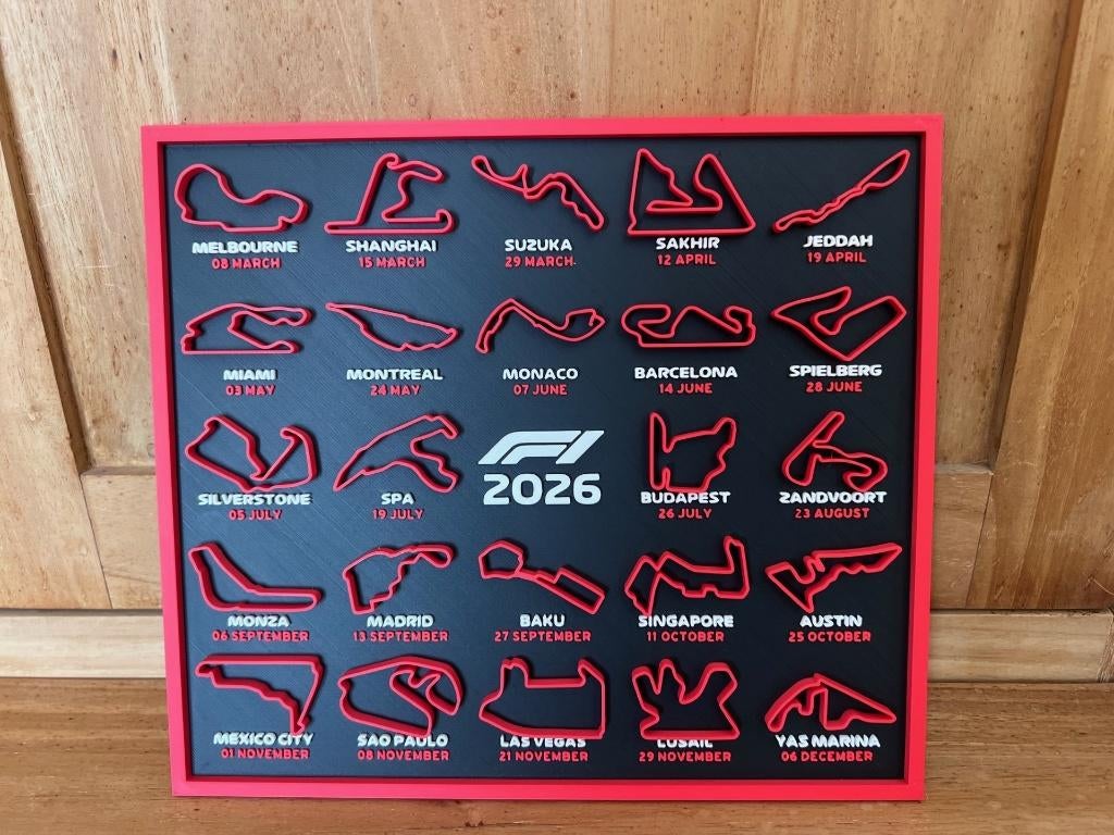 Calendrier Formule1 2026 en relief, Verzamelen, Ophalen of Verzenden, Nieuw, Overige typen