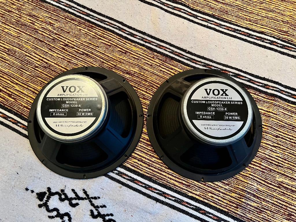 Wharfedale speakers GSH 1230 8 - VOX, Ophalen, Zo goed als nieuw, Gitaar, Minder dan 50 watt