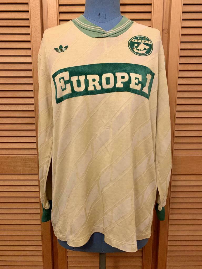 FC Nantes 1987-1988 home Adidas France rare football shirt, Taille M, Enlèvement ou Envoi, Utilisé, Maillot