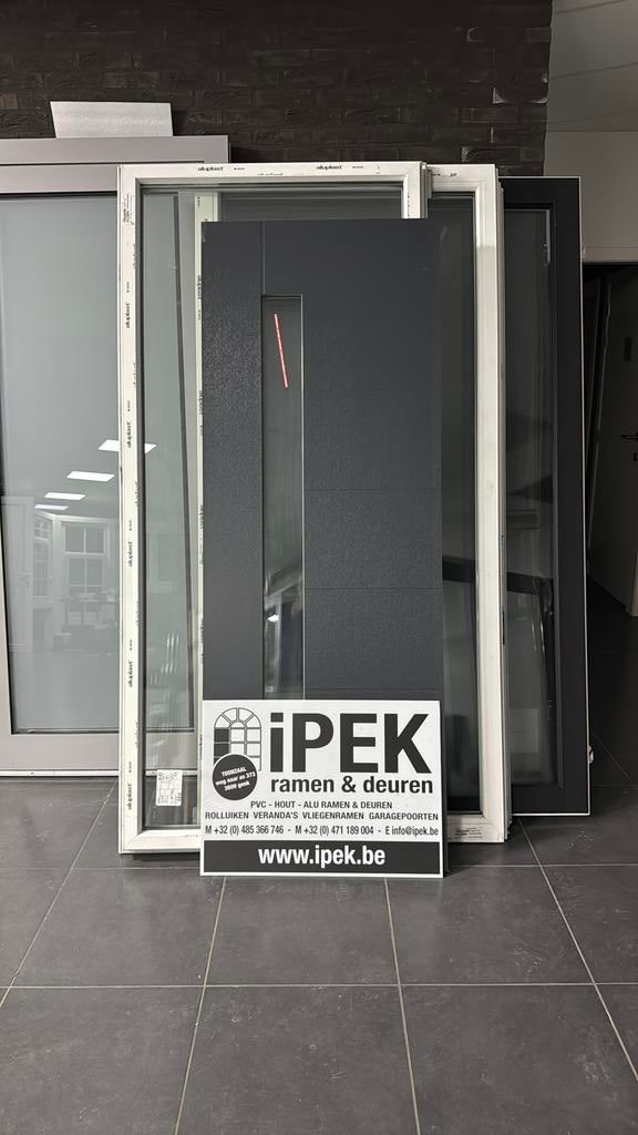 Ramen deuren pvc&alu kommerling aluplast, Bricolage & Construction, Châssis & Portes coulissantes, Enlèvement ou Envoi, Aluminium