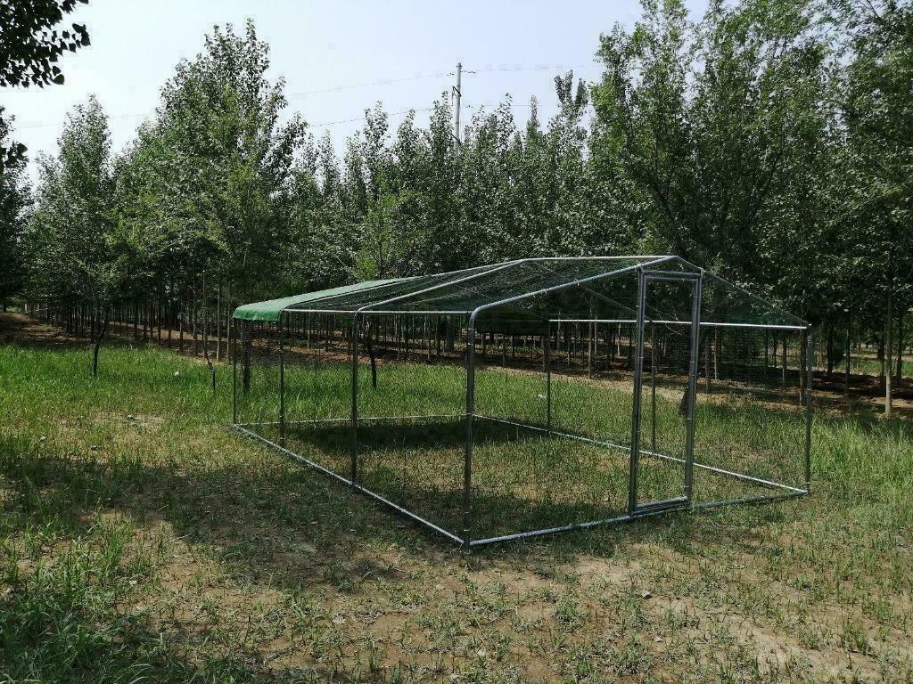 Poulailler 18m² enclos parc poule 6x3x2,25m chatiere voliere, Dieren en Toebehoren, Pluimvee | Toebehoren, Verzenden, Nieuw, Kippenhok of Kippenren