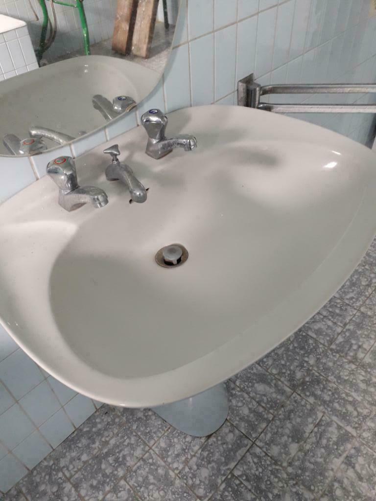 WC Richard Ginori, Doe-het-zelf en Bouw, Sanitair, Ophalen, Zo goed als nieuw, Glas, Wastafel