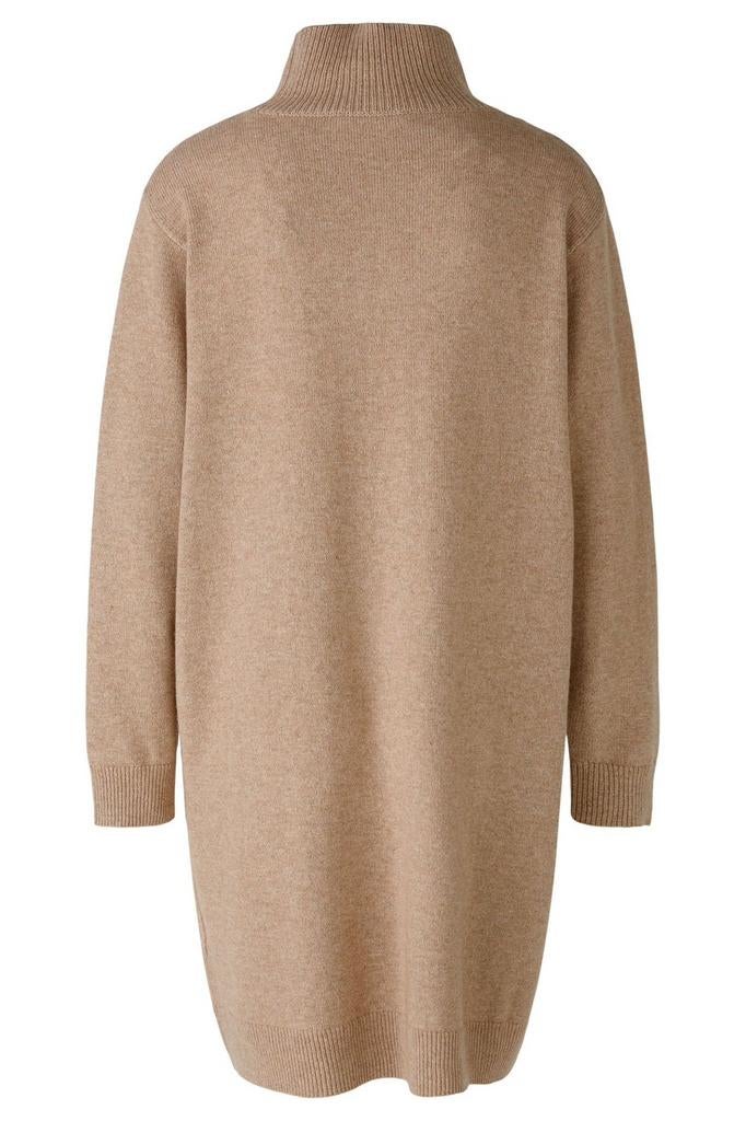 Oui beige gebreide jurk – maat 36 – nieuw met label, Neuf, Enlèvement ou Envoi, Au-dessus du genou, Taille 36 (S)