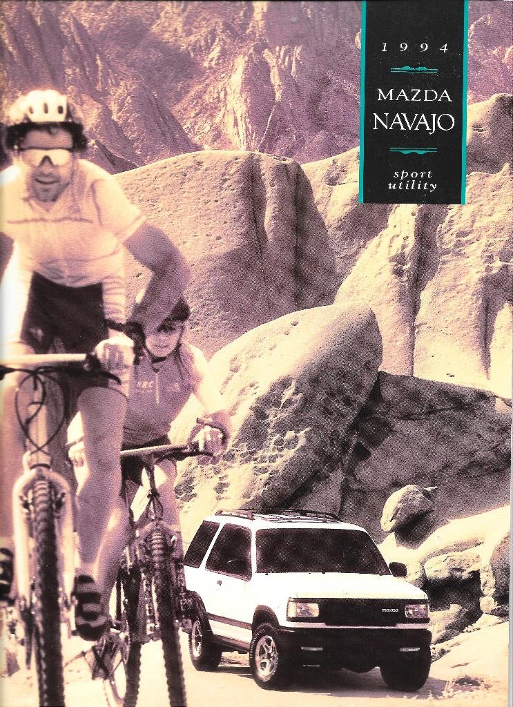MAZDA NAVAJO  1994, Livres, Autos | Brochures & Magazines, Enlèvement ou Envoi, Comme neuf, Mazda