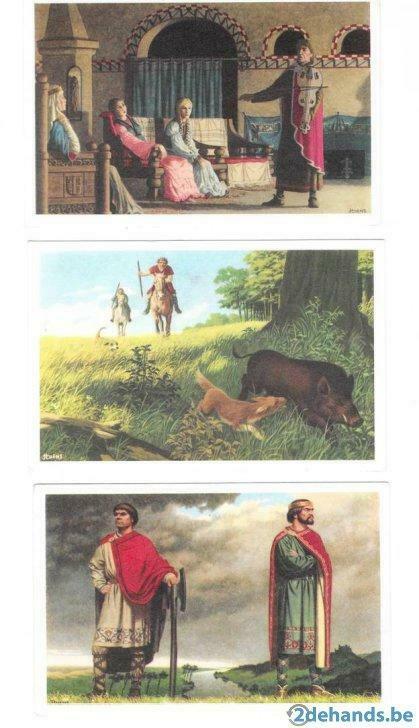Lands Glorie Nos Gloires reeks 13 nr 61 62 65, Verzamelen, Ophalen of Verzenden, Gebruikt, Prent