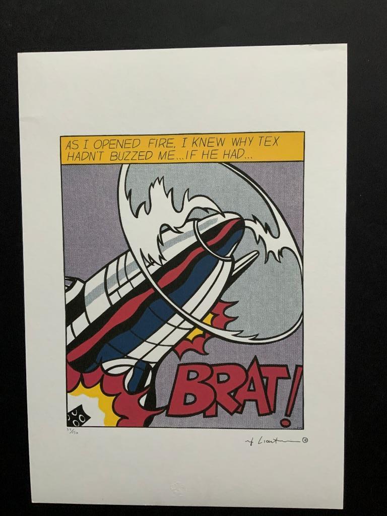 Lichtenstein  genummerde litho met reliëfstempel, Antiek en Kunst, Ophalen of Verzenden