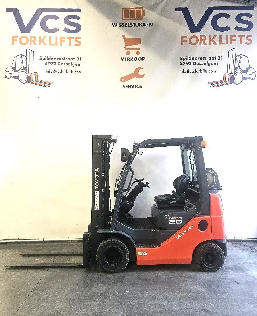 LPG heftruck: 2.0t TOYOTA COMPACT, Heftruck, Toyota, 1000 tot 2000 kg, Ophalen
