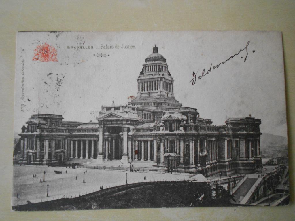 3 cartes postales du Palais de Justice, vers 1900, Enlèvement ou Envoi, Affranchie, Bruxelles (Capitale)