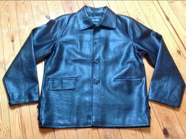 Veste imitation cuir noir taille L, Ophalen of Verzenden, Nieuw, Zwart