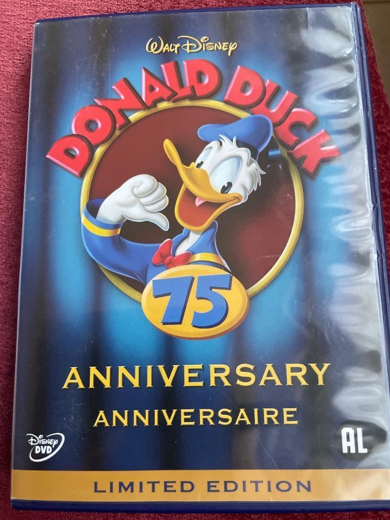 DVD met het 75-jarig jubileum van Disney Donald Duck, Gebruikt, Alle leeftijden, Overige genres, Ophalen of Verzenden
