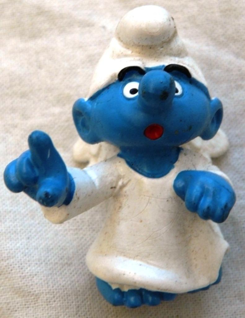 Engel Smurf - 20212, Peyo Schleich, PVC, W.Germany, 1984.(1), Enlèvement ou Envoi, Utilisé, Différents Schtroumpfs, Poupée, Figurine ou Peluche