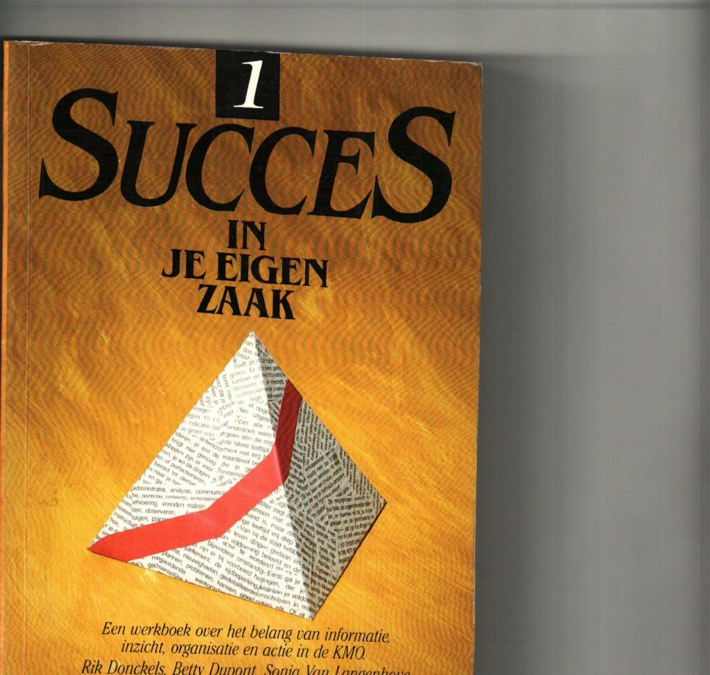 Succes in je eigen zaak1 Sonja Van Langenhove, Boeken, Ophalen of Verzenden, Zo goed als nieuw