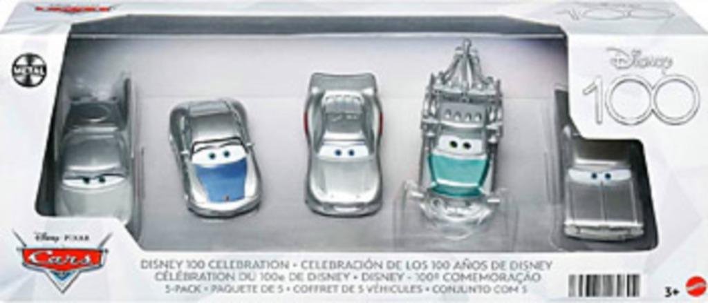 Cars Pixar Disney 100 Celebration 5-pack, Ophalen of Verzenden, Overige figuren, Nieuw, Overige typen