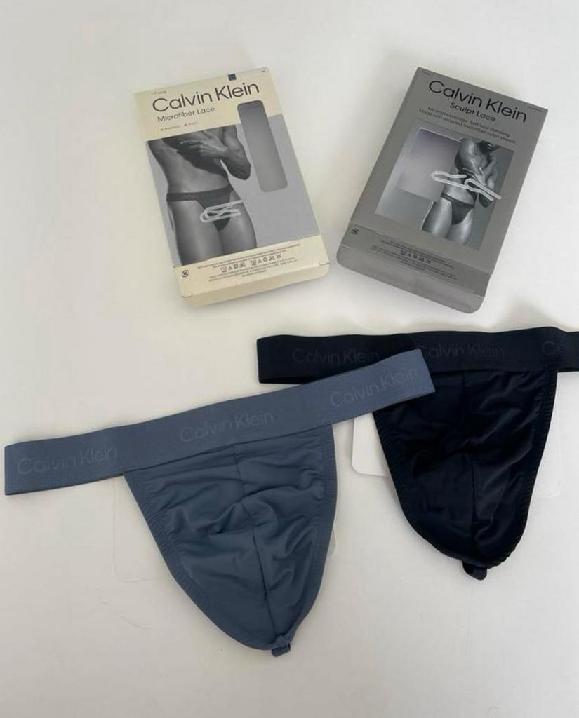 String en dentelle Calvin Klein Sculpt pour homme, Envoi, Noir, Calvin Klein, Slip