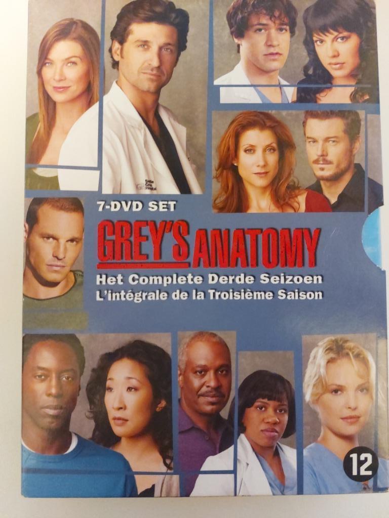 Grey's Anatomy, compleet seizoen 3, set van 7 dvd's, Ophalen of Verzenden, Nieuw in verpakking, Vanaf 12 jaar, Boxset