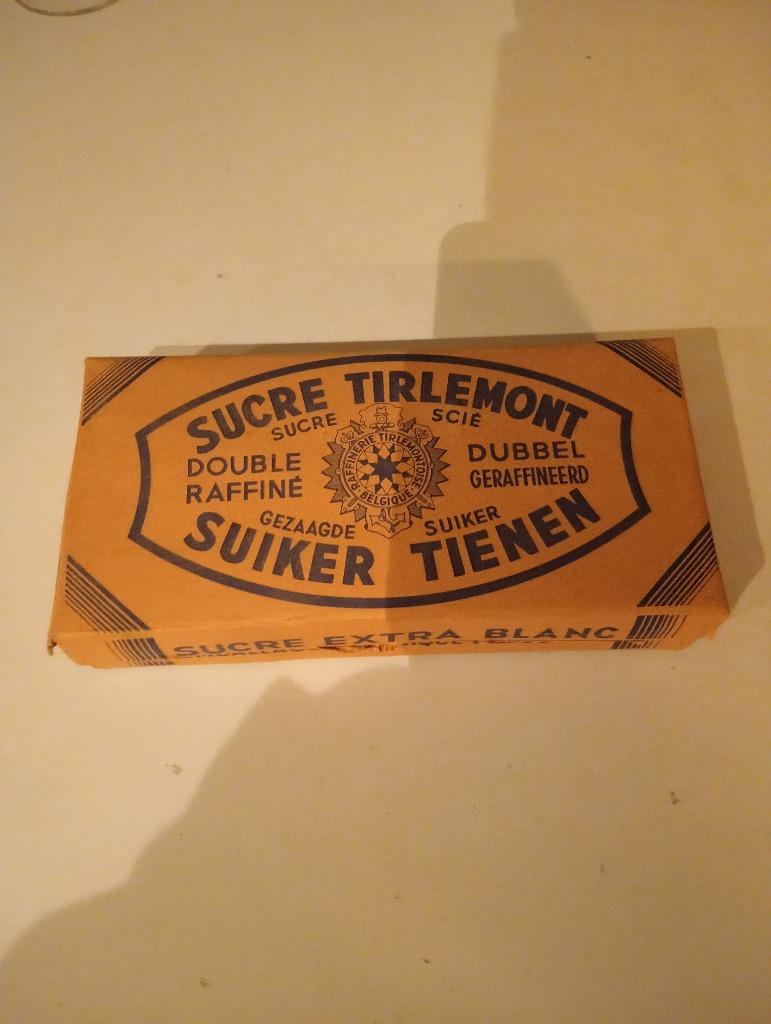 Collection vintage Boîte originale TIRLEMONT Année 40, Enlèvement
