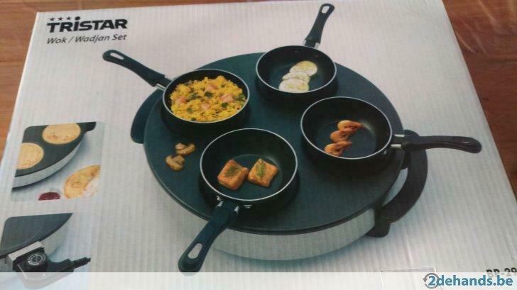 Wok- en pannekoekenset, Ophalen, Zo goed als nieuw