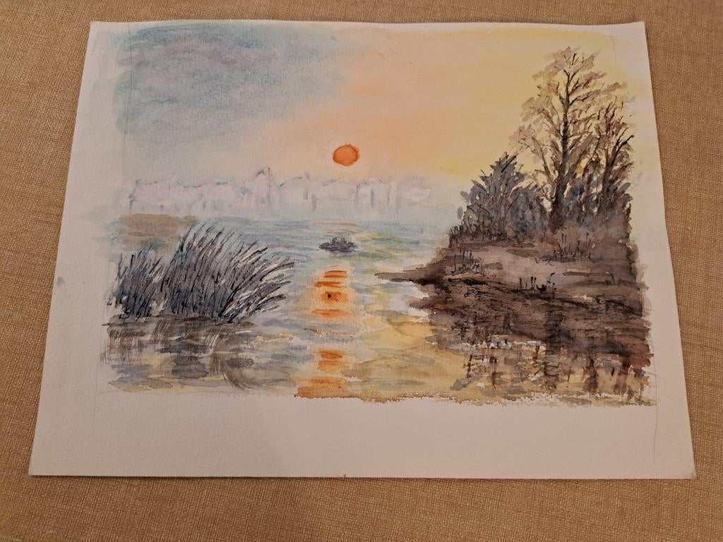 J.Paulhan aquarel, Ophalen