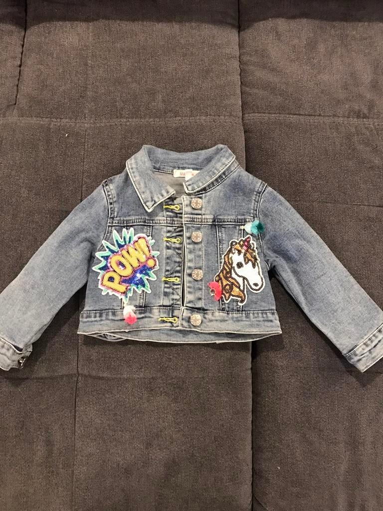 Te koop jeansjasje Baby Sara, Meisje, Ophalen of Verzenden, Zo goed als nieuw, Jasje