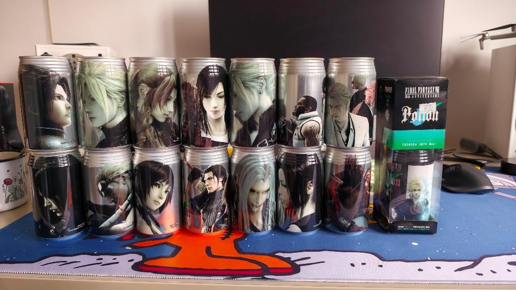 Final Fantasy VII 10-jarig jubileumdrankje (energiedrank), Ophalen of Verzenden, Nieuw, Fantasy