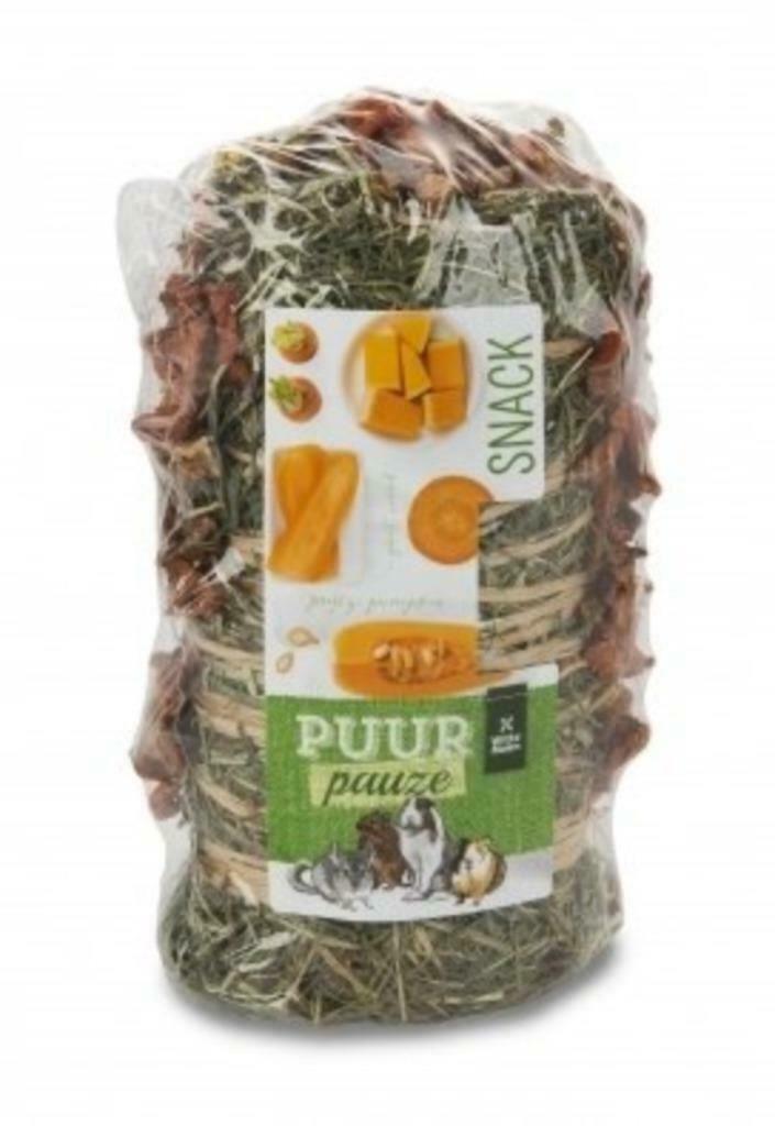Puur pauze hooirol wortel & pompoen, Dieren en Toebehoren, Dierenvoeding, Ophalen of Verzenden, Knaagdier of Konijn