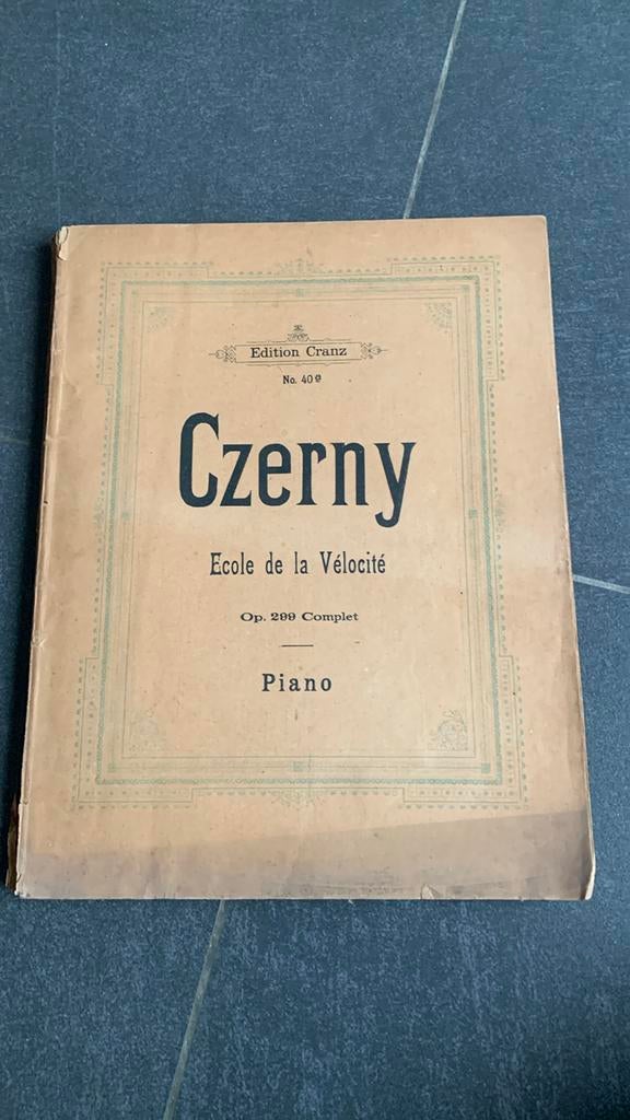 École de la vélocité Czerny, Gebruikt