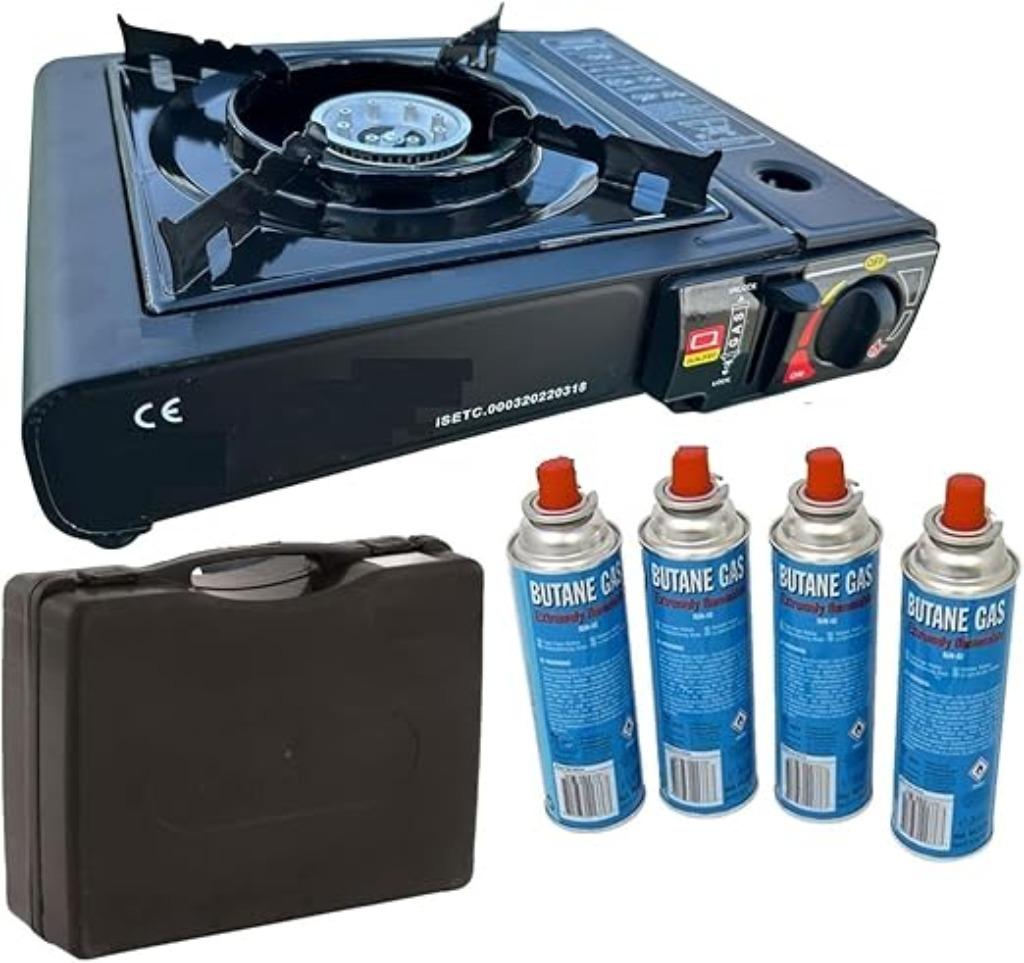 Camping gasfornuis met 4 gaspatronen | Nieuw, -, Verzenden, Sena, -
