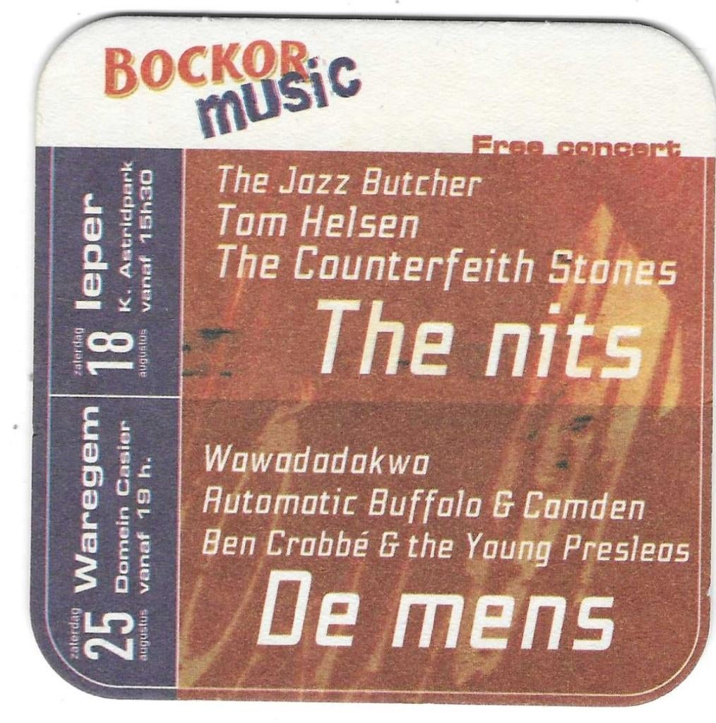 bierviltje 1st Bockor music, Envoi