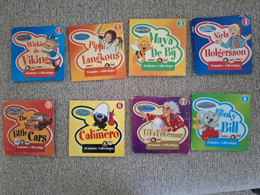 DVD reeks van 8 verhaaltjes DVD's - Studio 100, Ophalen of Verzenden