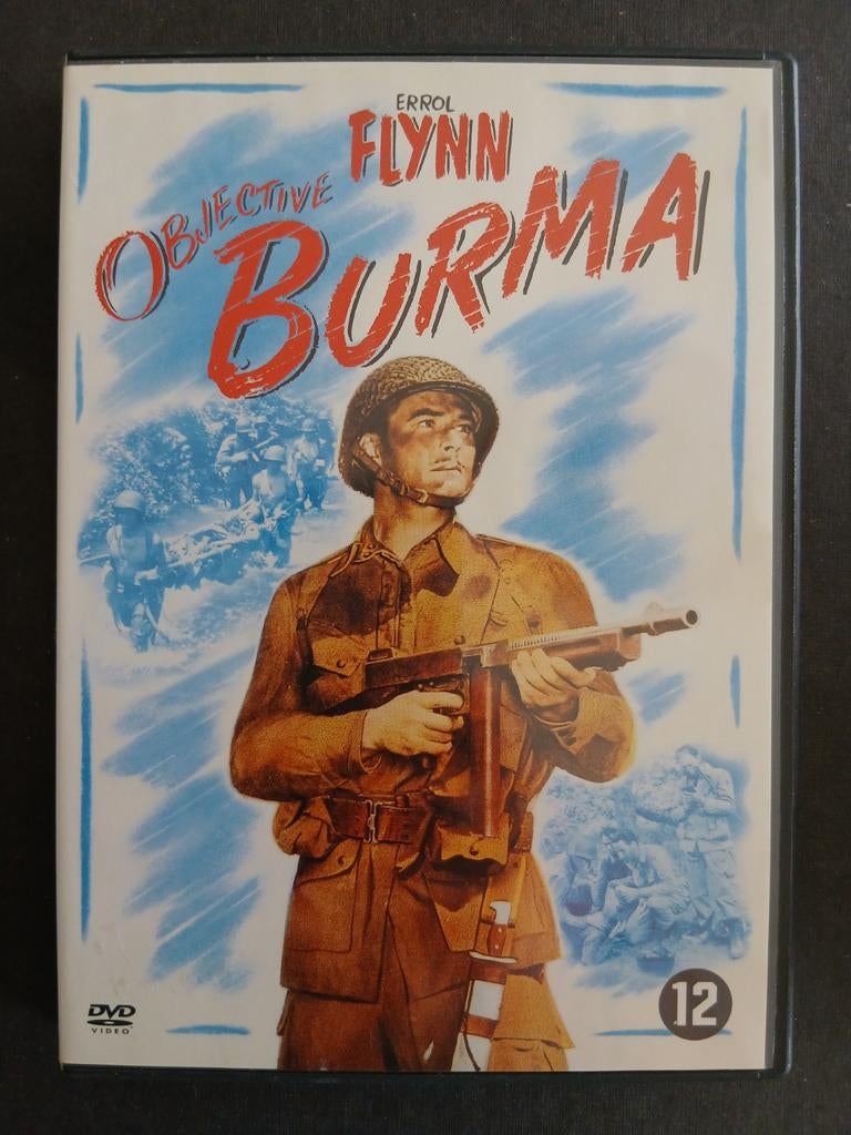 Objective Burma (1945) Errol Flynn, Cd's en Dvd's, Ophalen of Verzenden, Zo goed als nieuw, 1940 tot 1960, Actie en Avontuur
