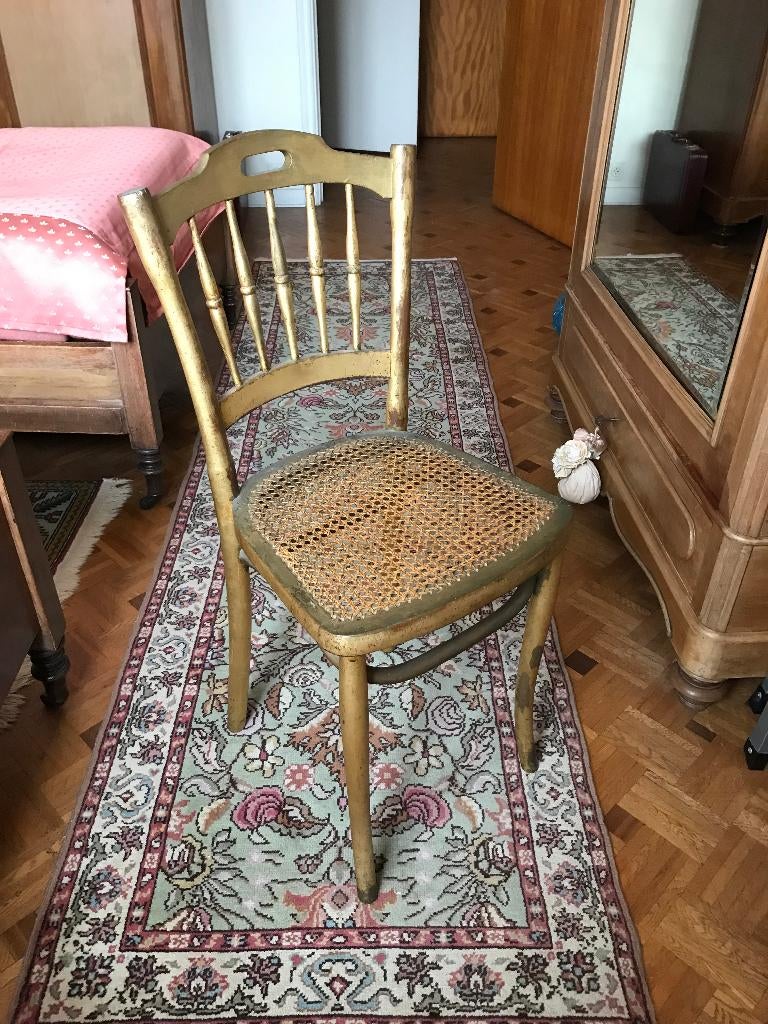 Goudkleurige Stoel, Ophalen, Gebruikt, Overige kleuren, Hout