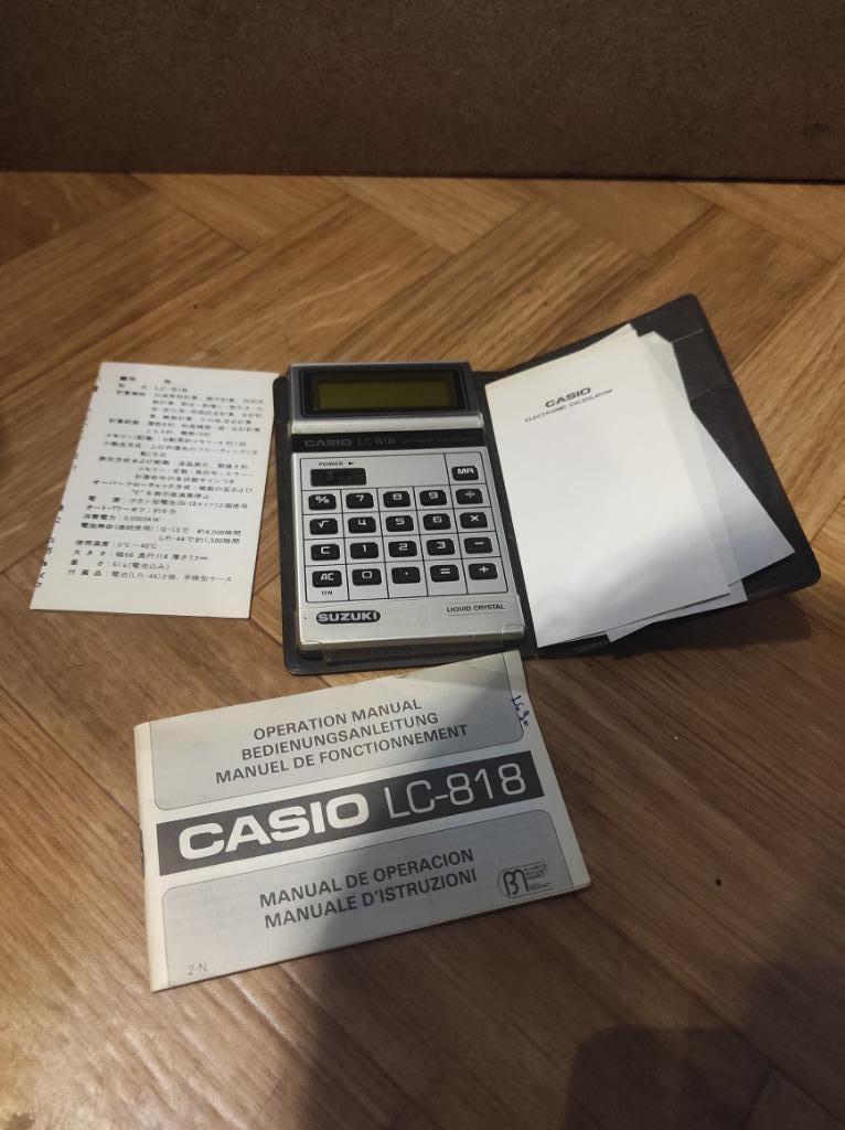 calculatrice vintage casio LC 818, Enlèvement ou Envoi, Utilisé