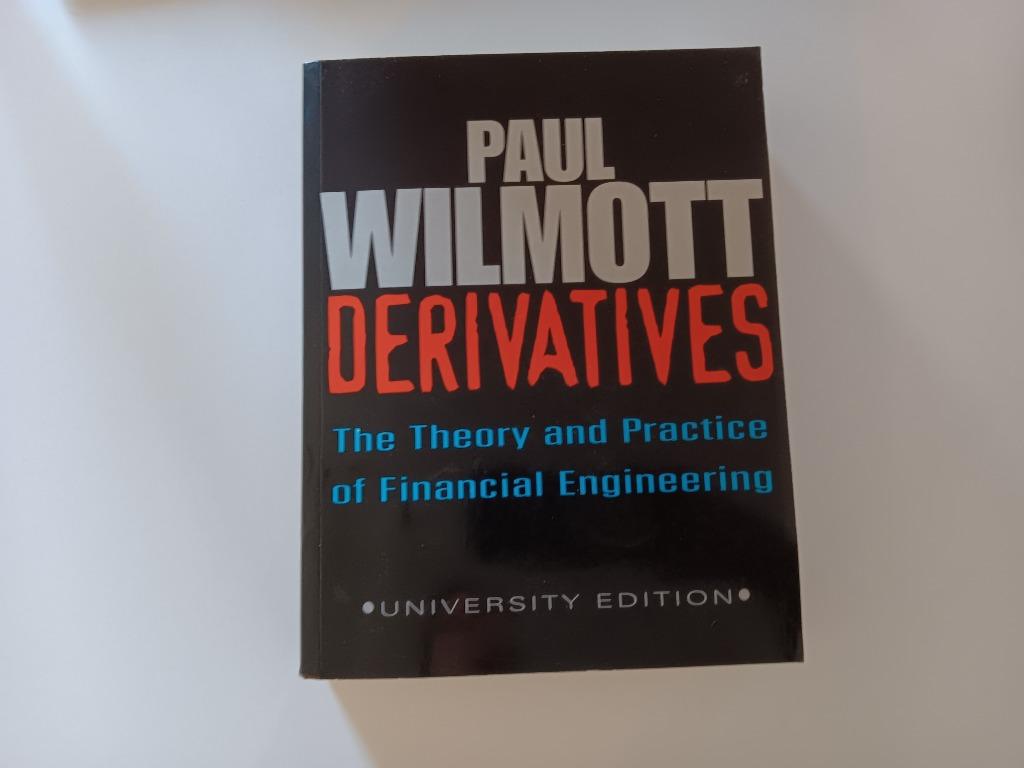 Beleggen - Paul Wilmott - Derivatives /Financial Engineering, Enlèvement ou Envoi, Utilisé, Argent et Investissement