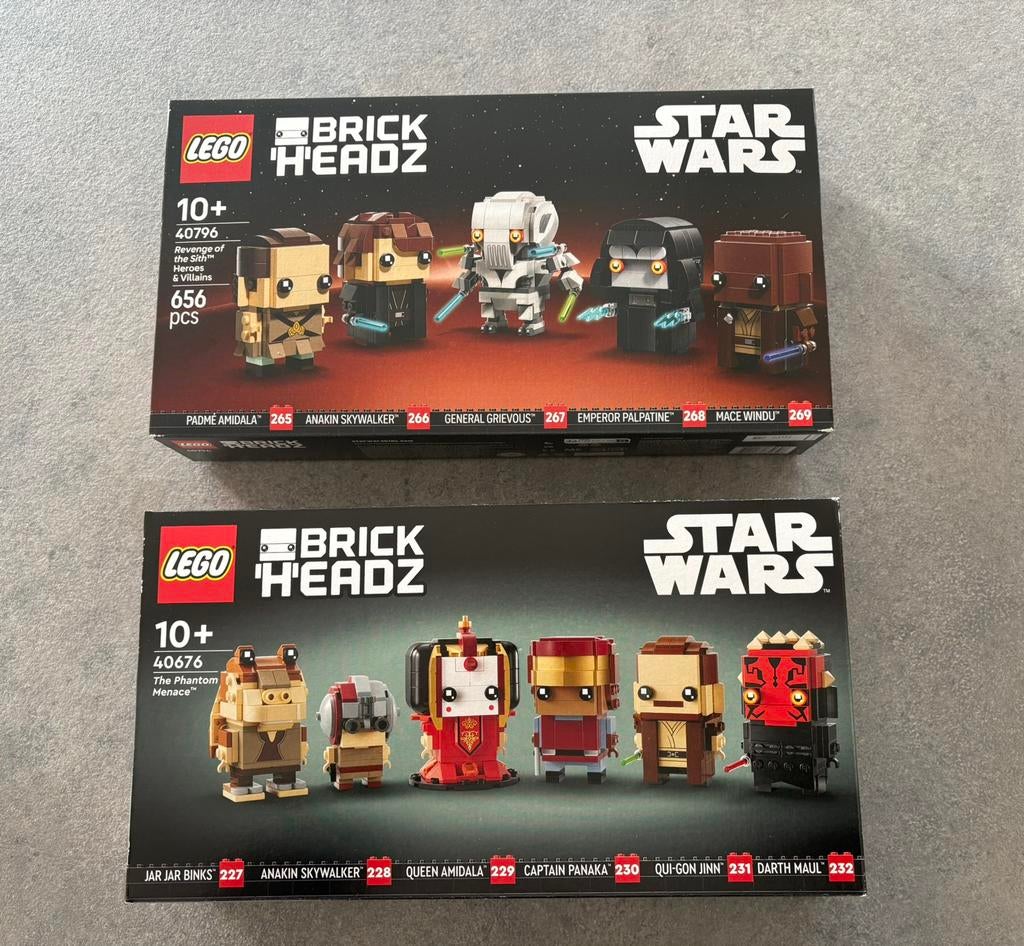 Lego Brickheadz Star Wars 40796 Revenge + 40676 Phantom, Kinderen en Baby's, Speelgoed | Duplo en Lego, Ophalen of Verzenden, Nieuw