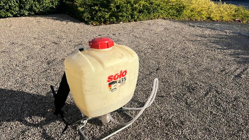Rugsproeier solo 435, Ophalen, Gebruikt